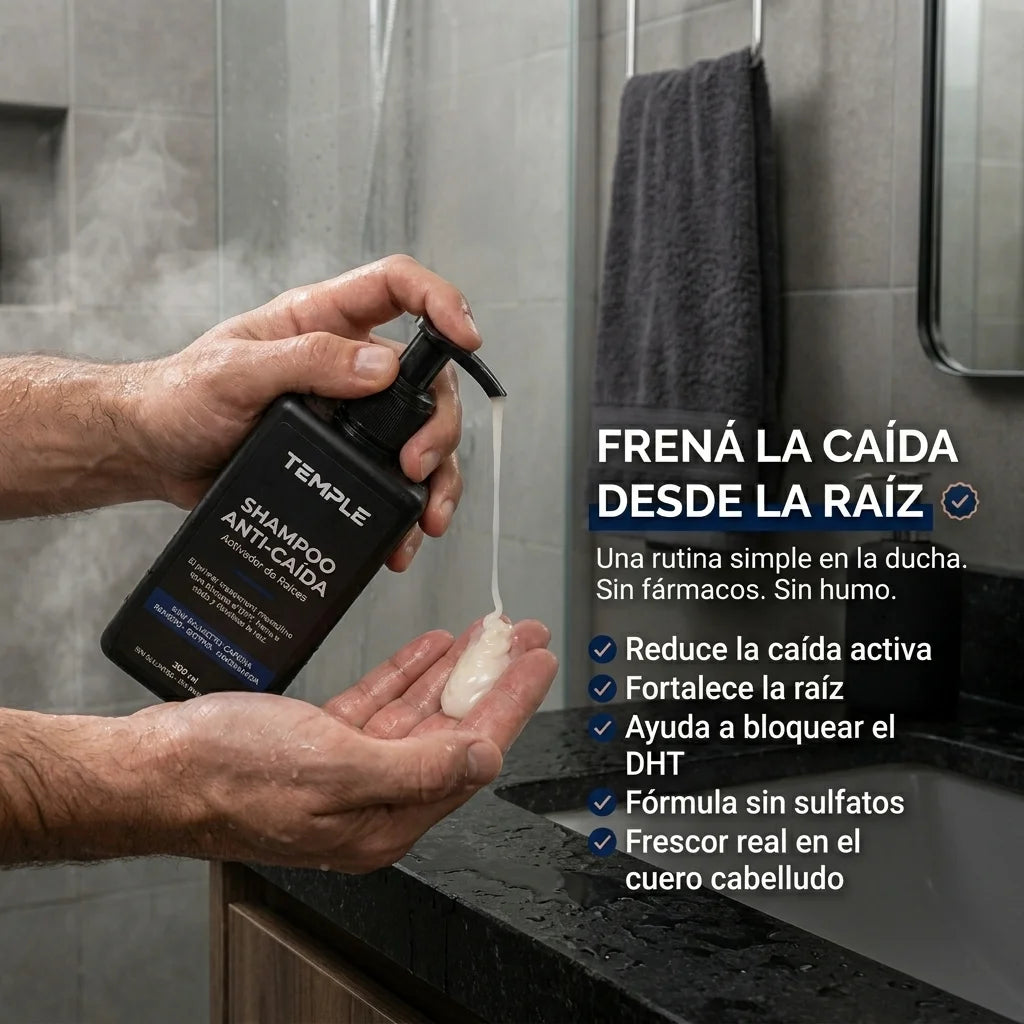 Shampoo Anti-Caída · Activador de Raíces