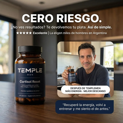 TempleMen® Volvé a sentirte como antes: más energía y mejor descanso.